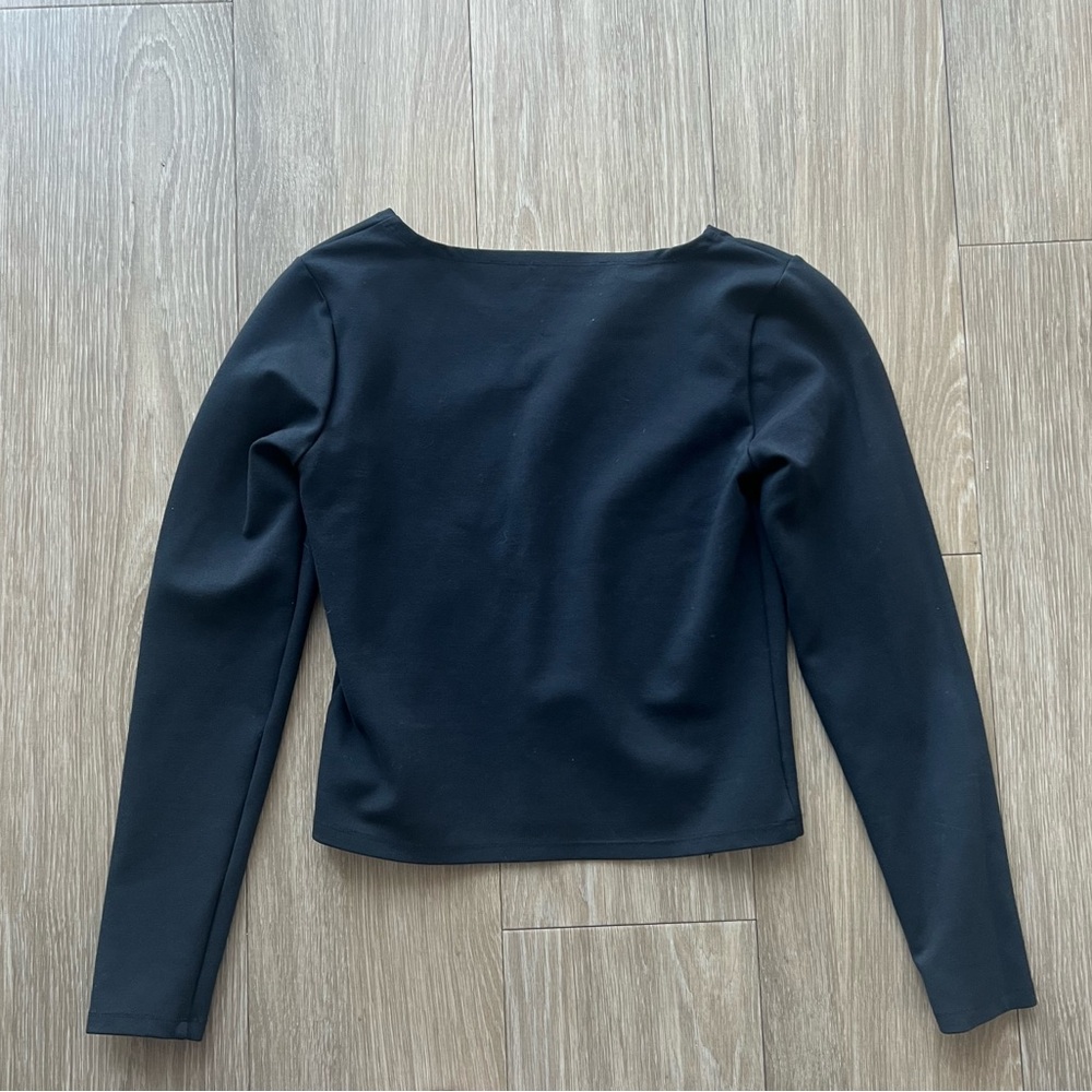 Abercrombie & Fitch Black Long Sleeve Top - Picture 3 of 5